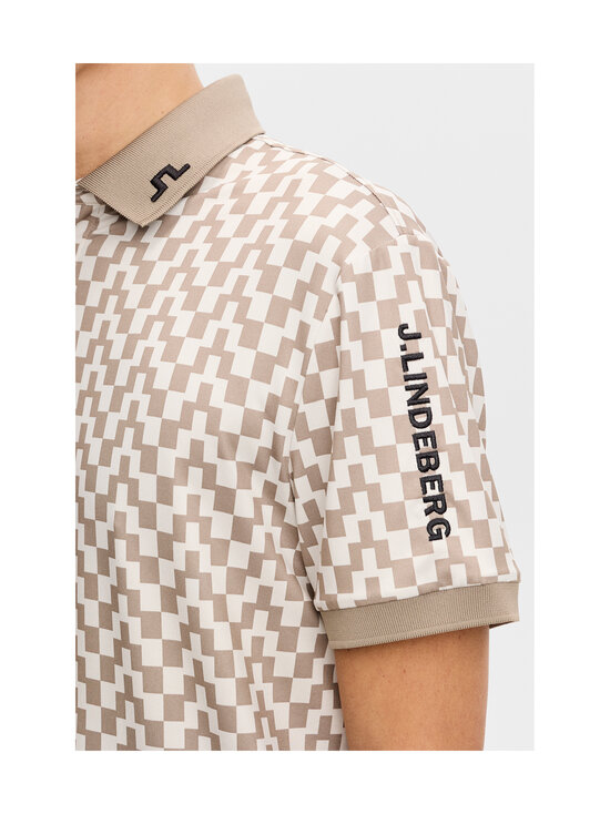 J.Lindeberg - Polosärk Tour Tech Print - E385 BRIDGE STACK BRINDLE M | Stockmann - photo 5
