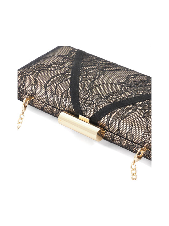 Dune London - Käekott Becoming Lace Trim Clutch - BLACK | Stockmann - photo 4