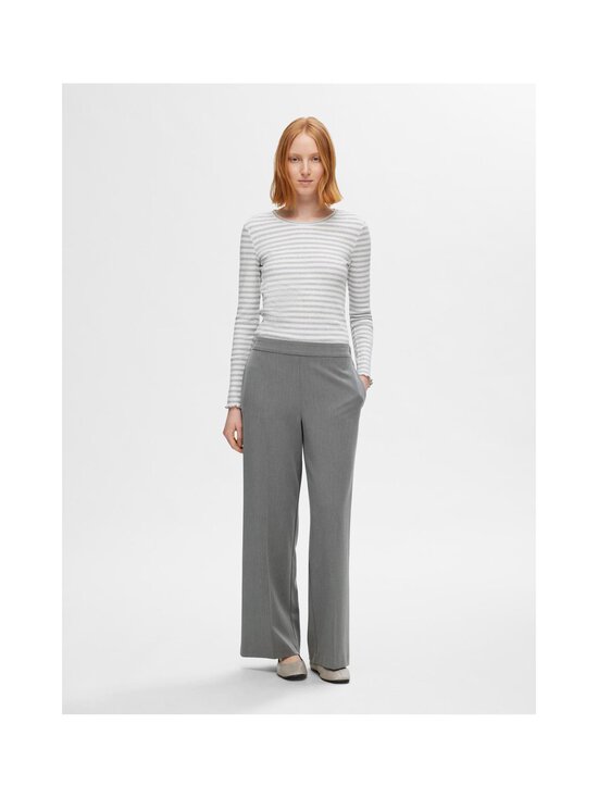 Selected - SlfEmma-Tara platu staru bikses - MEDIUM GREY MELANGE | Stockmann - photo 2