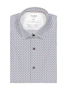 Olymp - Body Fit Print krekls ar apkakli - 00 WEISS | Stockmann