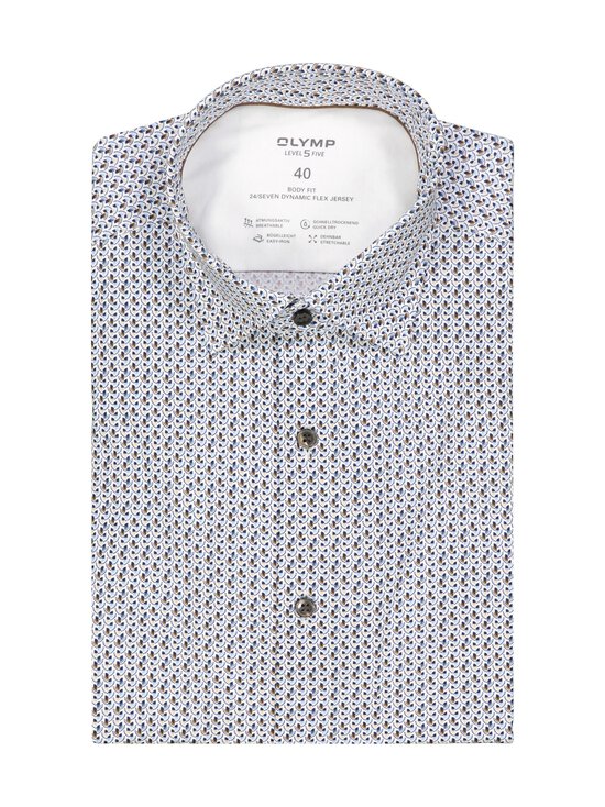 Olymp - Body Fit Print krekls ar apkakli - 00 WEISS | Stockmann - photo 1