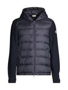 Moncler - Padded Wool Zip-Up -hupullinen takki - 776 NAVY Moncler - Padded Wool Zip-Up -hupullinen takki - 776 NAVY | Stockmann
