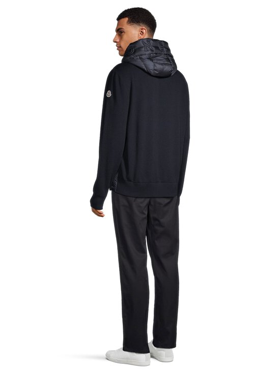 Moncler - Padded Wool Zip-Up -hupullinen takki - 776 NAVY | Stockmann - photo 4
