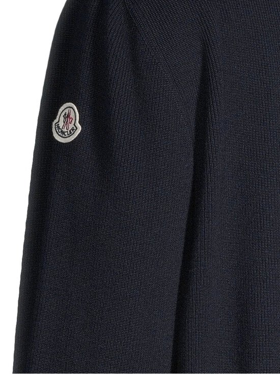 Moncler - Padded Wool Zip-Up -hupullinen takki - 776 NAVY | Stockmann - photo 5