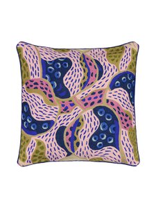 FINARTE - Paletti- villasekoitetyynynpäällinen 50 x 50 cm - BLUE | Stockmann