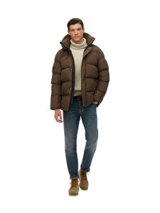 Superdry - Hooded 5 Baffle -toppatakki - H1D SLATE BROWN Superdry - Hooded 5 Baffle -toppatakki - H1D SLATE BROWN | Stockmann