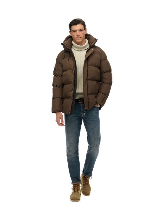 Superdry - Hooded 5 Baffle -toppatakki - H1D SLATE BROWN - photo 1 Superdry - Hooded 5 Baffle -toppatakki - H1D SLATE BROWN | Stockmann - photo 1