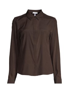 ESSENTIALS by Stockmann - Juliette-silkkipaitapusero - DK.BROWN | Stockmann