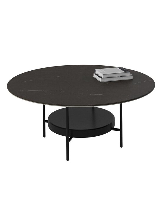 BoConcept - Madrid-sohvapöytä musta metalli / tumma marmorikeramiikka ⌀ 99 cm - BLACK | Stockmann - photo 1