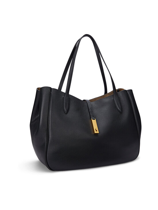 Polo Ralph Lauren - Nahkkott Tote Medium - BLACK | Stockmann - photo 3