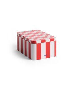 HAY - Tin Small Red And Off White skārda kārba 17 x 11.1 x 7.3 cm - RED AND OFF-WHITE HAY - Tin Small Red And Off White skārda kārba 17 x 11.1 x 7.3 cm - RED AND OFF-WHITE | Stockmann