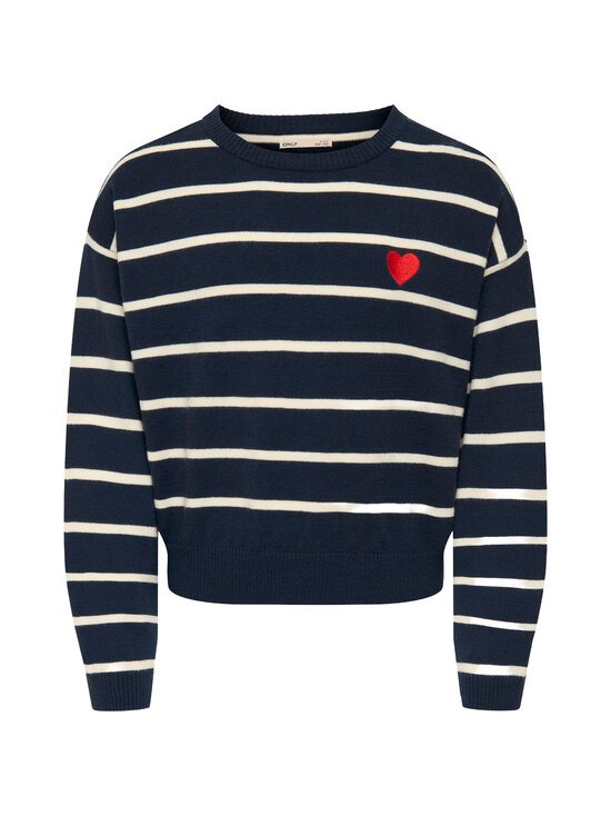 KIDS ONLY - KogAmy džemperis - NIGHT SKY STRIPES:BIRCH/RED HEART | Stockmann - photo 1