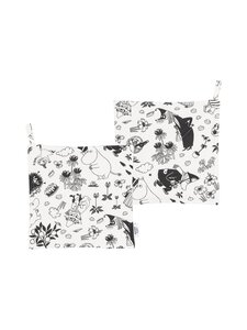 Moomin Arabia - Muumi-patalappu 22 x 22 cm, 2-pack - BLACK & WHITE | Stockmann