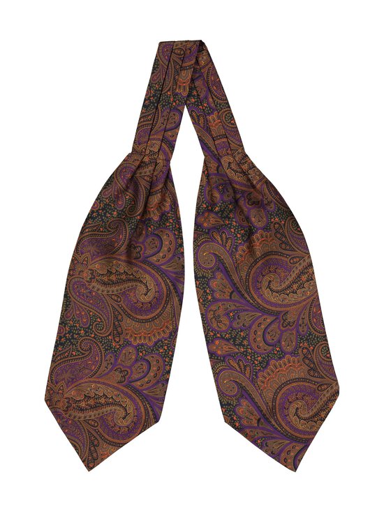 Stockholm Kravatt - Siidilips Ascot Big Paisley Silk - 3 ORANGE / VIOLET | Stockmann - photo 2