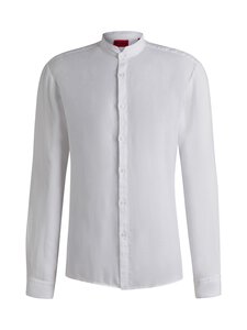 HUGO - Elvory-pellavakauluspaita - 199 OPEN WHITE | Stockmann