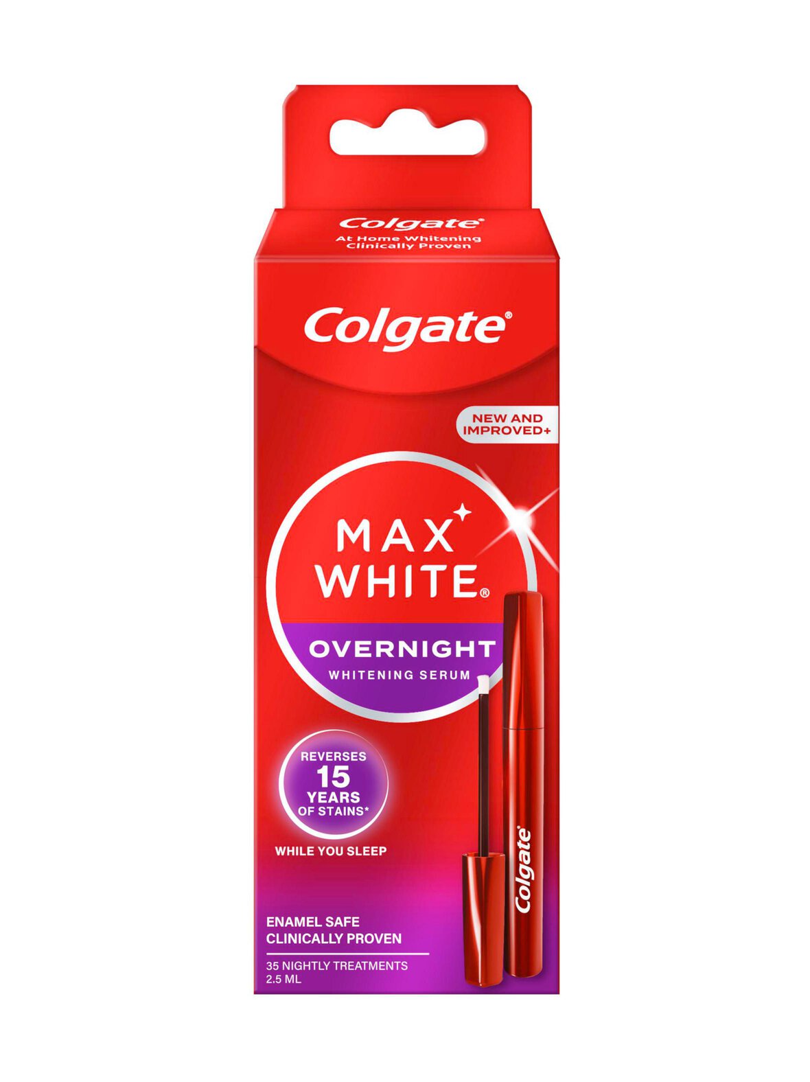 Colgate Max white overnight -valkaisukynä, 2.5ml