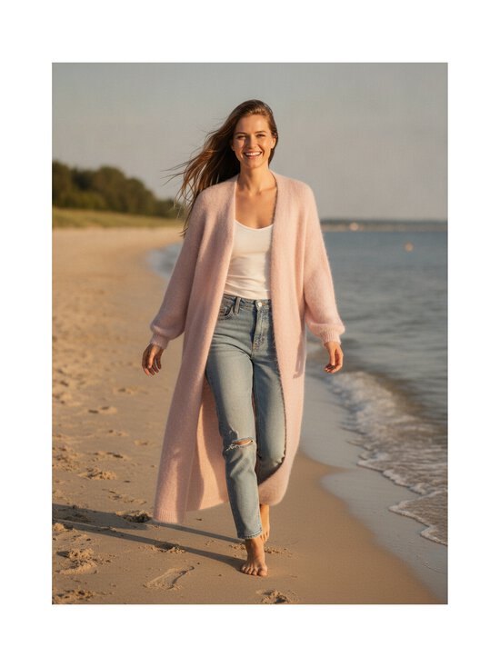 AMERICANDREAMS - June Long Alpaca -neuletakki - LIGHT PINK | Stockmann - photo 3