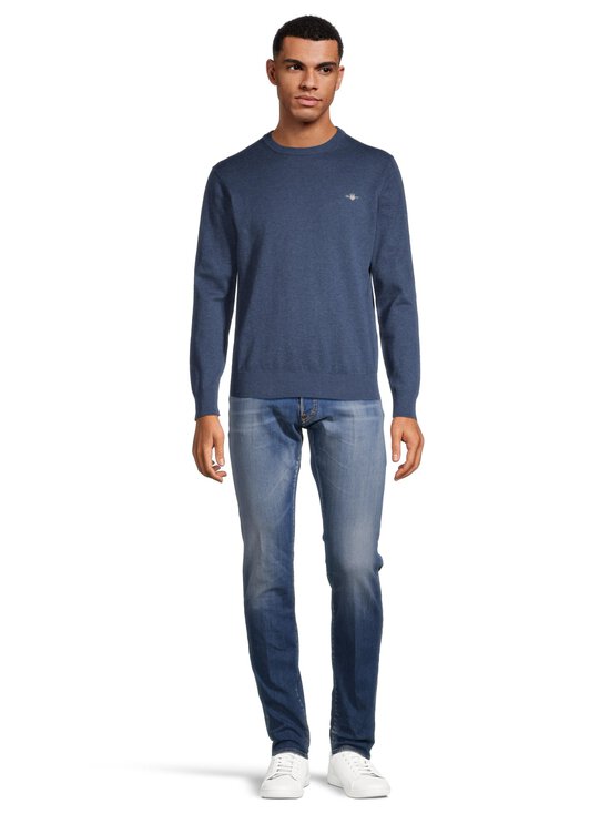 GANT - Puuvillane kampsun Classic - 902 DARK JEANS BLUE MELANGE | Stockmann - photo 2