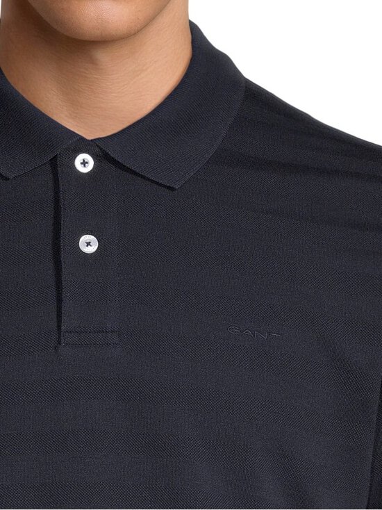GANT - Texture Stripe polo krekls - 433 EVENING BLUE | Stockmann - photo 4