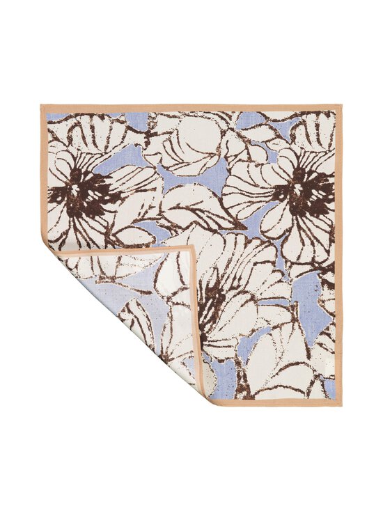 Stockholm Kravatt - Siidist taskurätik Big Flower - 4 BEIGE/ BROWN/LIGHT BLUE | Stockmann - photo 2