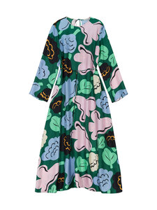 Marimekko - Kaunista Kukasta Kukkaan -mekko - 639 GREEN GREEN PINK | Stockmann