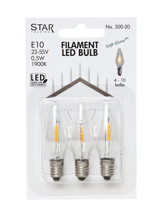 Star Trading - Universal LED -lamput E10 0,5W 3 kpl - CLEAR | Stockmann - photo 3