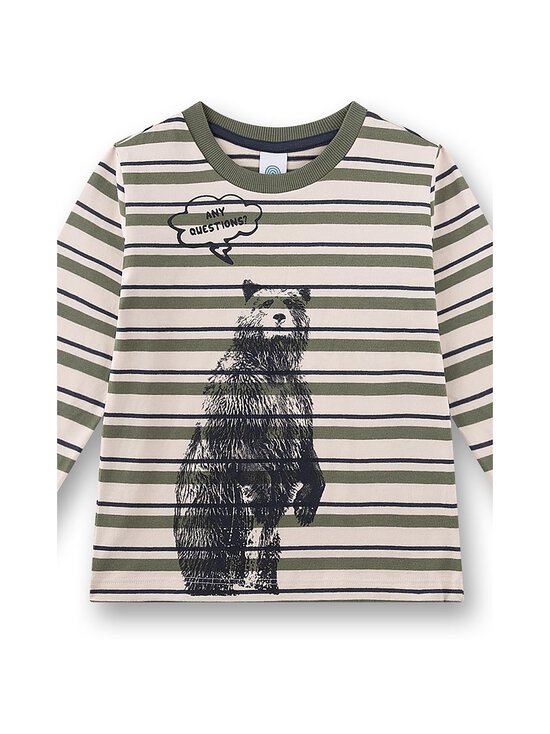 Sanetta - Bear Stripe -pyjama - 40047 OLIVE | Stockmann - photo 3