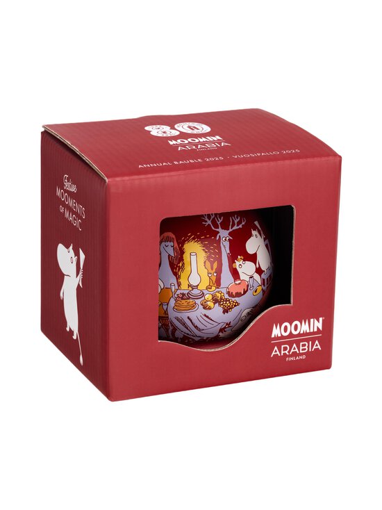 Moomin Arabia - Muumi Festive Moments 2025- vuosijoulupallo lahjapakkauksessa - RED | Stockmann - photo 3