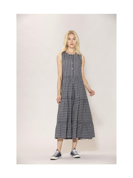 BLUE - Linett Voile Check -mekko - DUSTY NAVY CHECK | Stockmann - photo 2