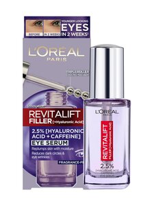 L'Oréal Paris - Silmaümbrusseerum Revitalift Filler 2,5% Hyaluronic Acid + Caffein L'Oréal Paris - Silmaümbrusseerum Revitalift Filler 2,5% Hyaluronic Acid + Caffein | Stockmann