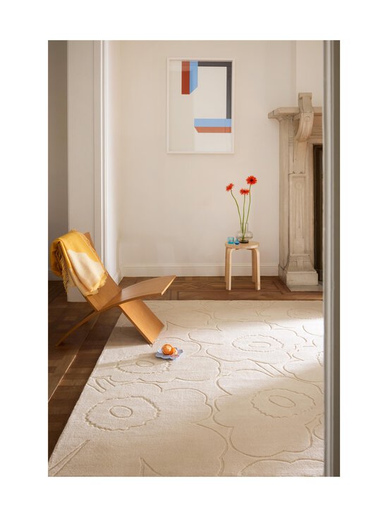 Marimekko - Piirto Unikko- villamatto - 133701 WHITE | Stockmann - photo 5