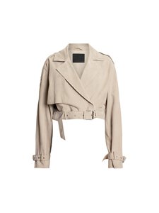 Allsaints - Ophelia zamšādas jaka - SILVER BIRCH GREY | Stockmann