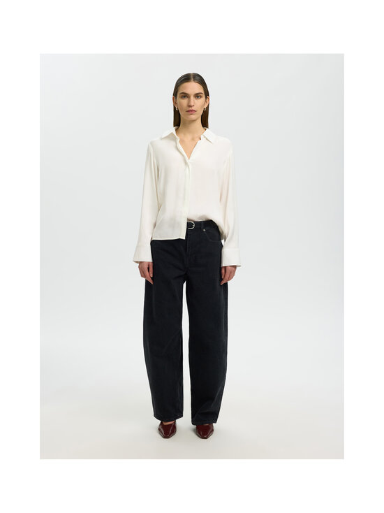 Selected - SlwJonna Open Collar kreklblūze - EGRET | Stockmann - photo 3