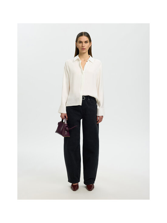 Selected - SlwJonna Open Collar kreklblūze - EGRET | Stockmann - photo 5