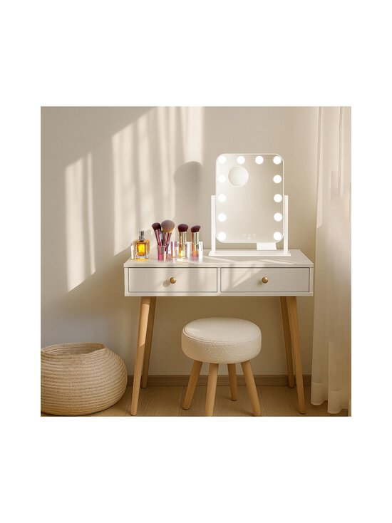 EC By Wilfa - Shine Hollywood Style Vanity Mirror -meikkipeili - WHITE | Stockmann - photo 3