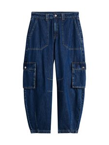 GAP - High Rise Barrel Cargo Med Wings džinsi - MEDIUM WASH | Stockmann