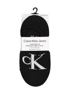 Calvin Klein - CKJ Footie Monogram -sukat 2-pack - 001 BLACK Calvin Klein - CKJ Footie Monogram -sukat 2-pack - 001 BLACK | Stockmann