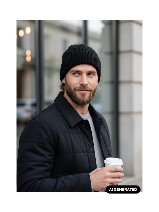 CONSTRUE - Meriinovilla-kashmiirisegune müts Shepard - BLACK SOLID 311 | Stockmann - photo 3
