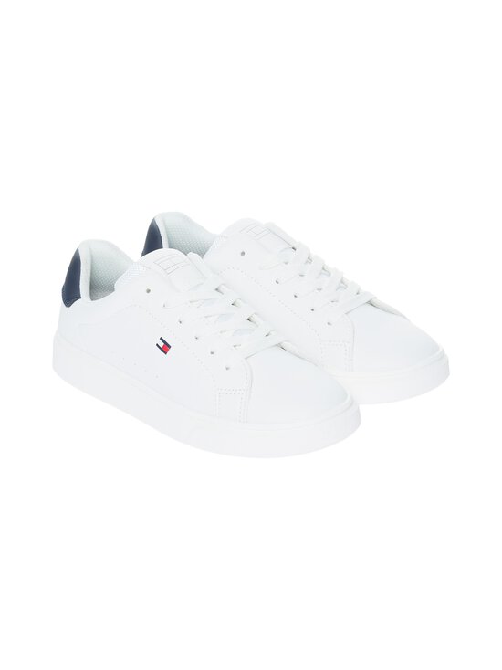 Tommy Hilfiger - Low Cut Lace-Up -sneakerit - X336 WHITE/BLUE | Stockmann - photo 5