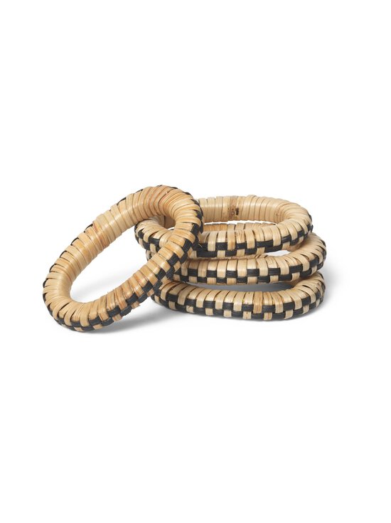Ferm Living - Salvrätikurõngas Weave, 4 tk - NATURAL/BLACK - photo 2 Ferm Living - Salvrätikurõngas Weave, 4 tk - NATURAL/BLACK | Stockmann - photo 2