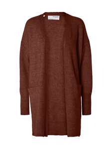 Selected - Kardigan SlfLulu Long - CHERRY MAHOGANY | Stockmann