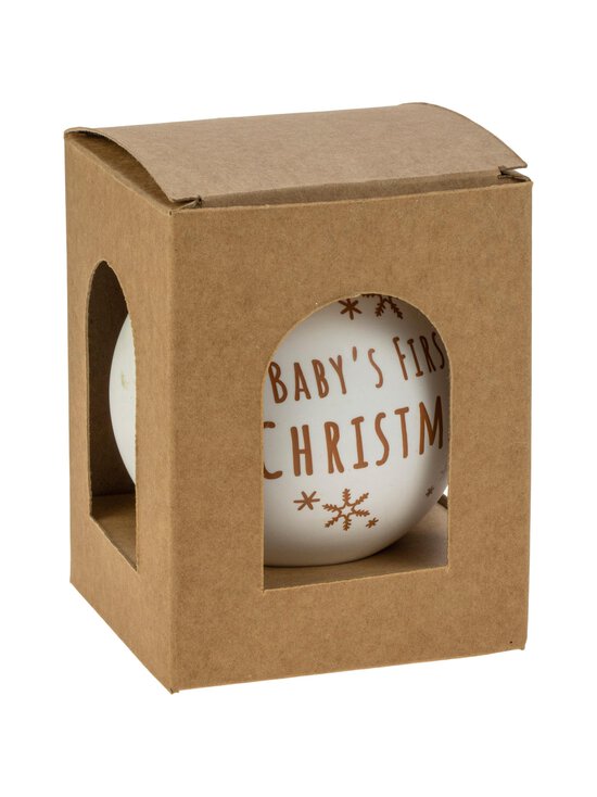 Weiste - Baby's 1st Christmas -joulukoristepallo - WHITE - photo 1 Weiste - Baby's 1st Christmas -joulukoristepallo - WHITE | Stockmann - photo 1
