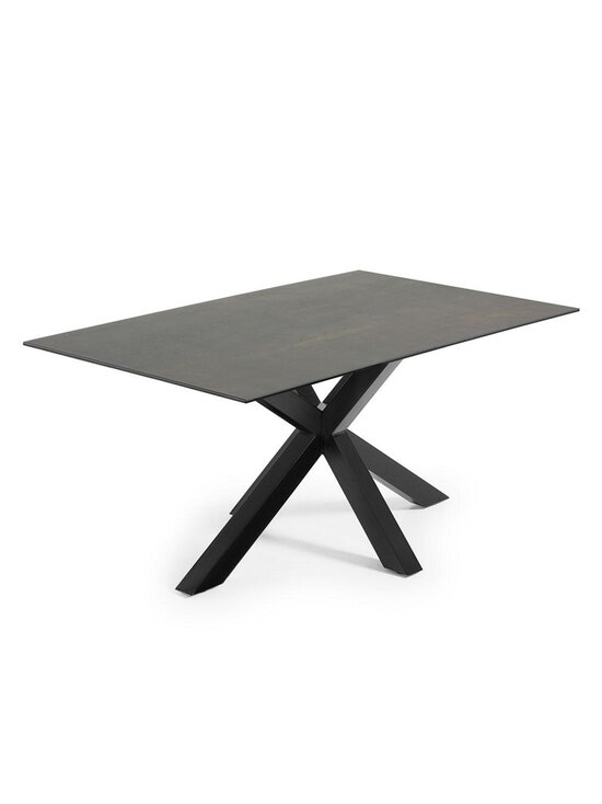 Kave Home - Argo-ruokapöytä - MUSTA,HARMAA | Stockmann - photo 1