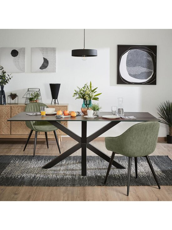 Kave Home - Argo-ruokapöytä - MUSTA,HARMAA | Stockmann - photo 5