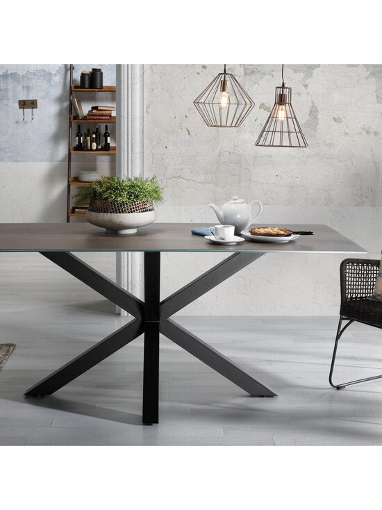 Kave Home - Argo-ruokapöytä - MUSTA,HARMAA | Stockmann - photo 6