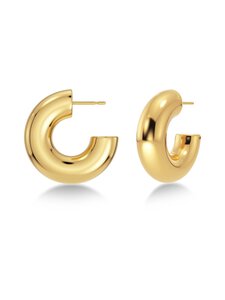 Edblad - Chunky Creoles L Gold -korvakorut - GOLD | Stockmann