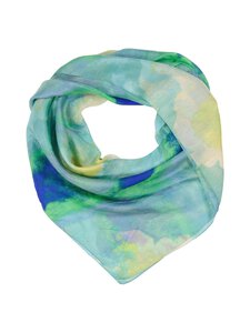 A+more - Jeri zīda lakats 100 x 100 cm - BLUE/GREEN COMBINATION | Stockmann