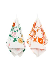 Marimekko - Puutarhakutsut virtuves dvieļu komplekts 2 gab. - 126 WHITE, GREEN, ORANGE, BEIGE Marimekko - Puutarhakutsut virtuves dvieļu komplekts 2 gab. - 126 WHITE, GREEN, ORANGE, BEIGE | Stockmann