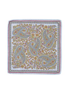 Eton - Pocket Square Paisley Silktwill -taskuliina - 20 LIGHT BLUE | Stockmann