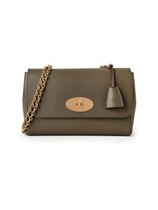 Mulberry - Nahast õlakott Medium Lily Micro Classic Grain - R563 LINEN GREEN | Stockmann